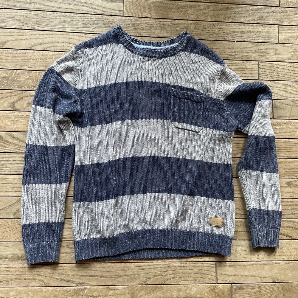 Rip curl cozy stripe sweater size large